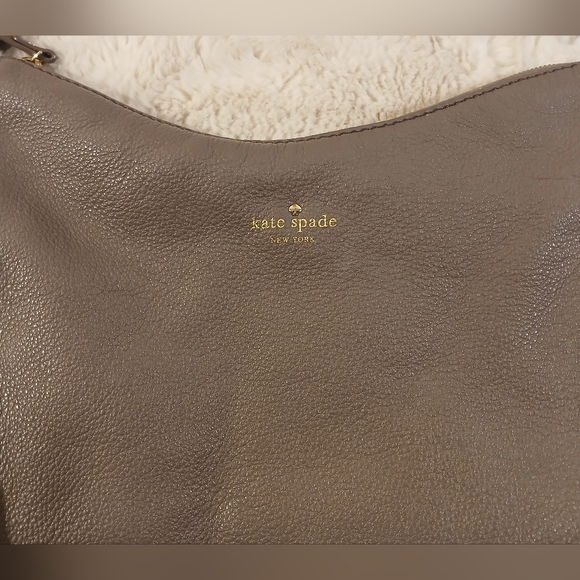 Kate Spade Taupe Leather Shoulder Bag - Picture 2 of 16
